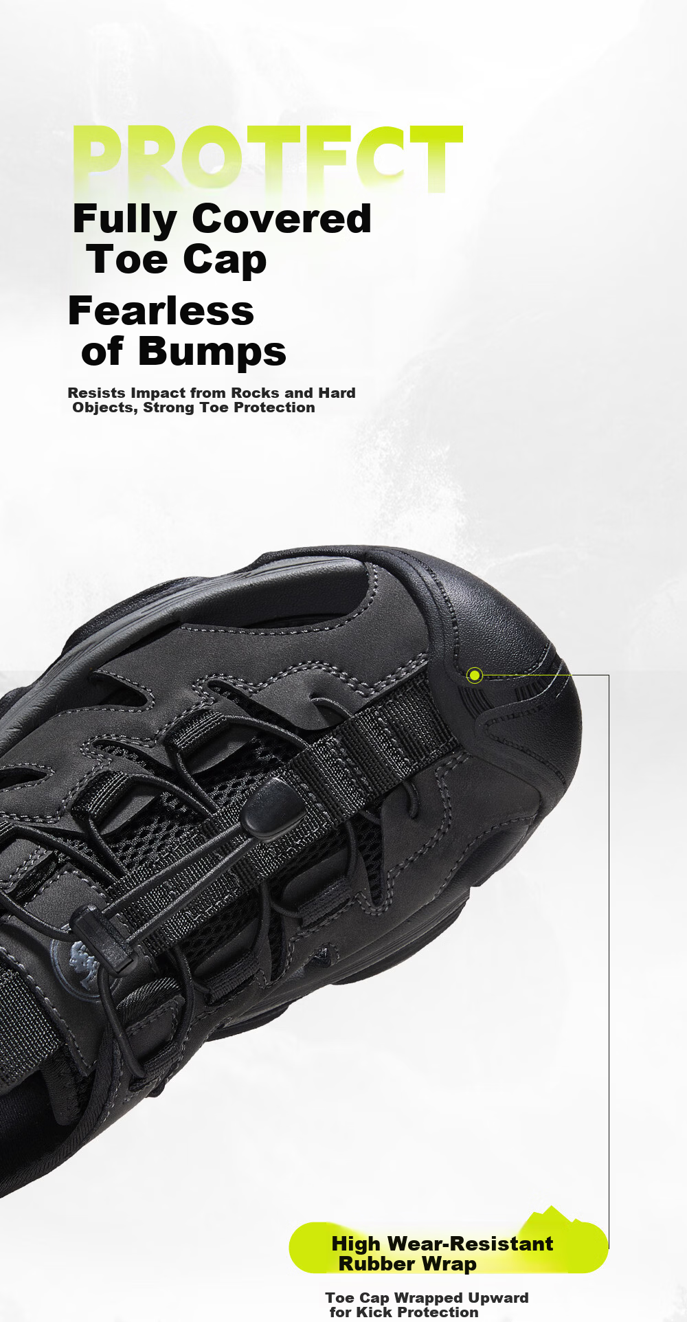 Camel Brand Breathable Mesh Water Shoes Beach Hollow Sandals P16M379020 Night Black Size 40 5