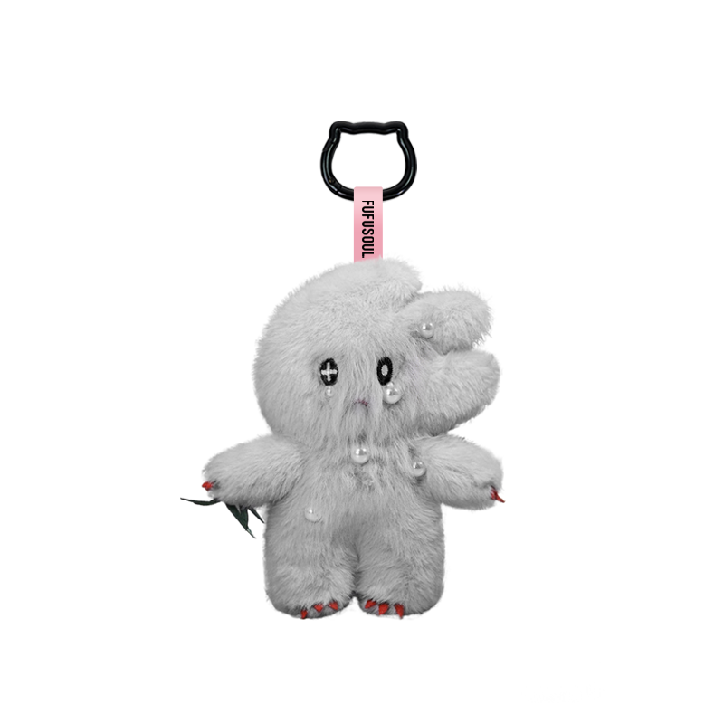 FUFUSOUL MiniWindy Fragrant Doll, Birthday Gift for Girls, Plush Pendant, Graduation Gift, Soft Misty Gray