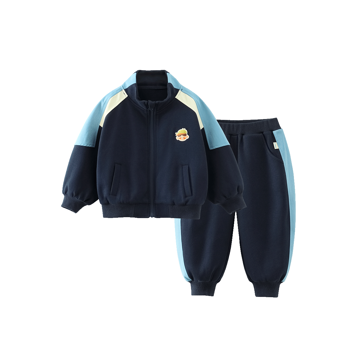 Ciciibear [Level 3 Anti-Pilling] Ciciibear Boys' Sweatshirt Set, Children's Long-Sleeve Autumn Outfit, Baby Outdoor Spring And Autumn Sportswear