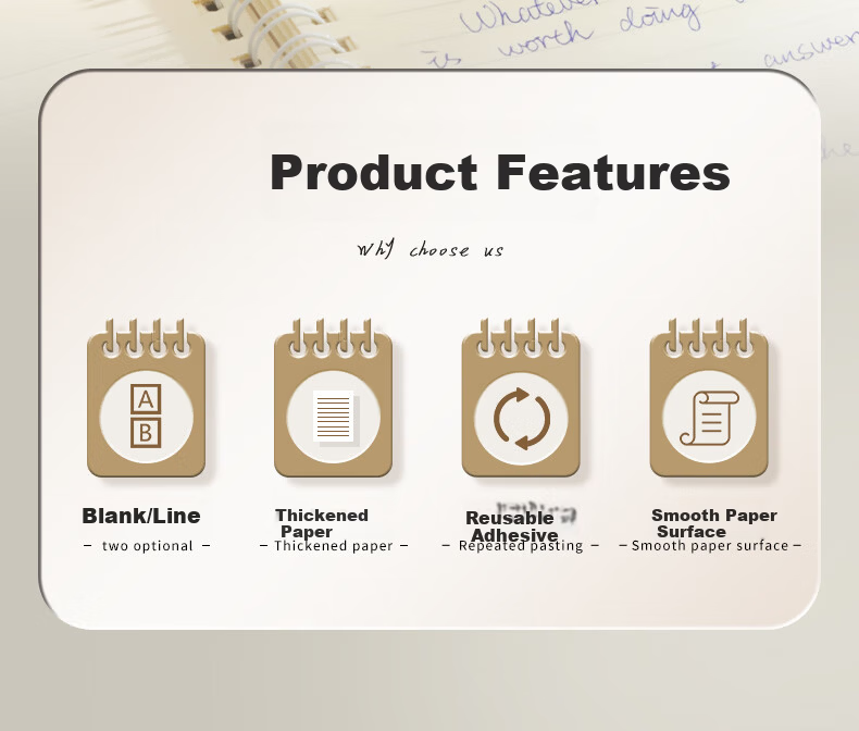 M&G Stationery Blank Large Sticky Notes Strong Adhesive Student Error Correction Memo Pads 90*126mm YS-674 Back to School Essential 2