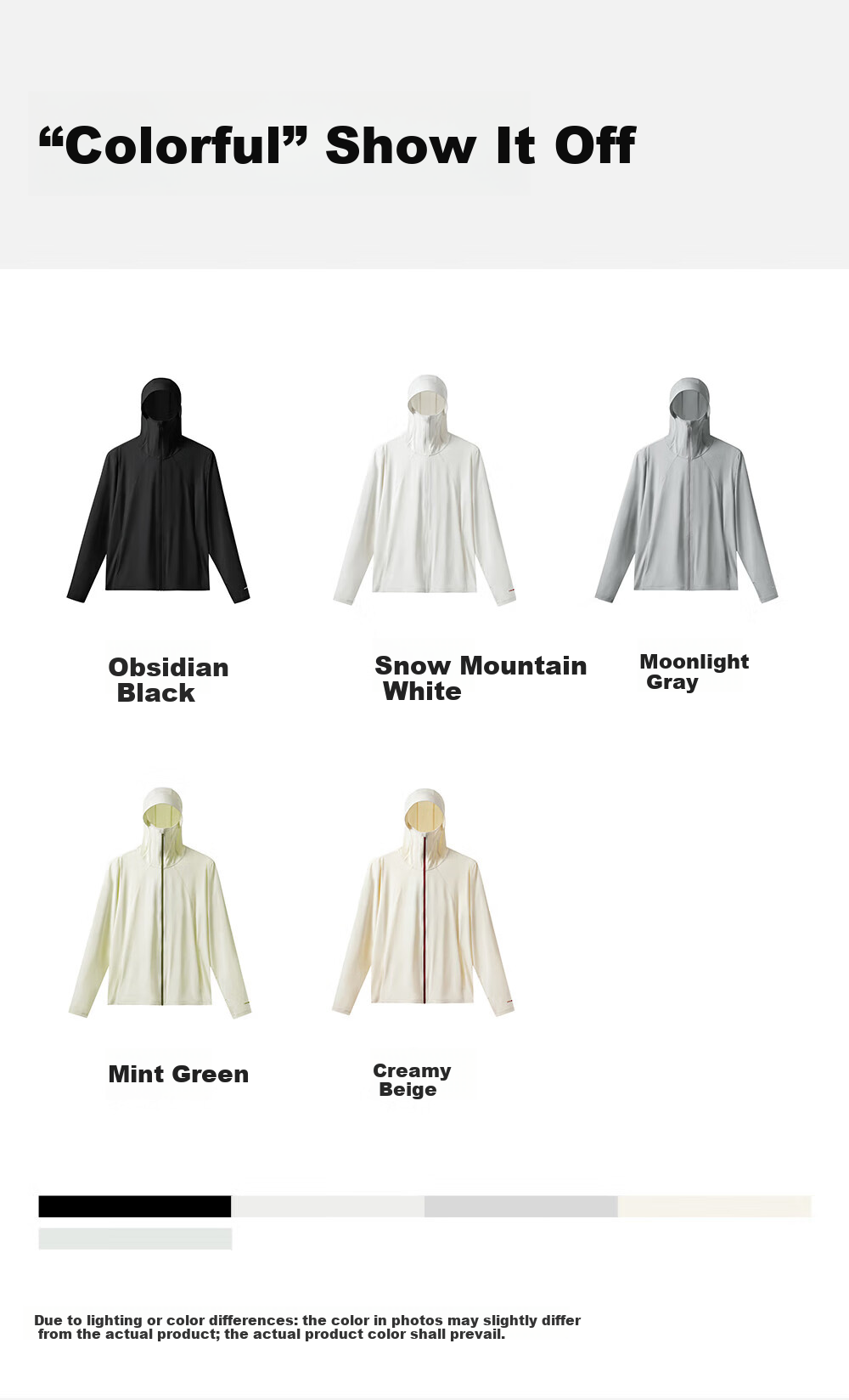 VVC Cheng Yi Same Style Sunscreen Jacket Unisex Summer Thin Breathable UV Protection Coat Cream Beige 2XL 18