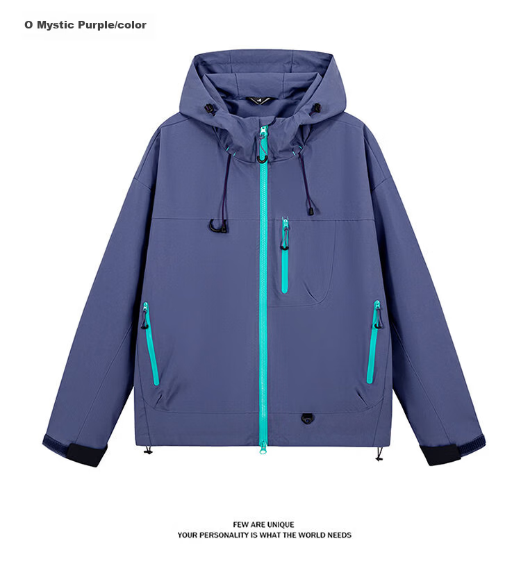 Romon Unisex Hooded Softshell Jacket Spring Autumn Couple Dopamine Windproof Outdoor Mountaineering Coat Dusty Green XL 9