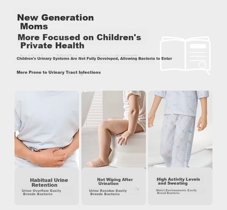 Ying's 7A Antibacterial Lenzing Modal Children's Underwear Mulberry Silk Crotch Boxer Briefs Unisex Kids Underwear 5-Pack 3