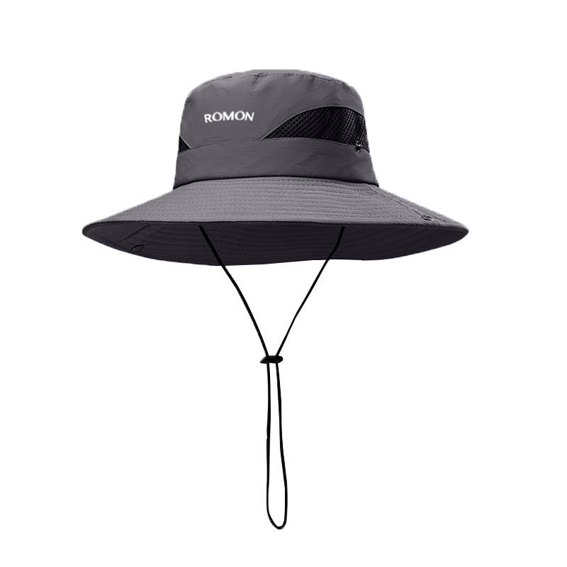Romon Men's Fisherman Hat Sun Protection Quick-Dry Breathable Sunshade Outdoor Travel Mountaineering Fishing UV Protection Sun Hat for Women