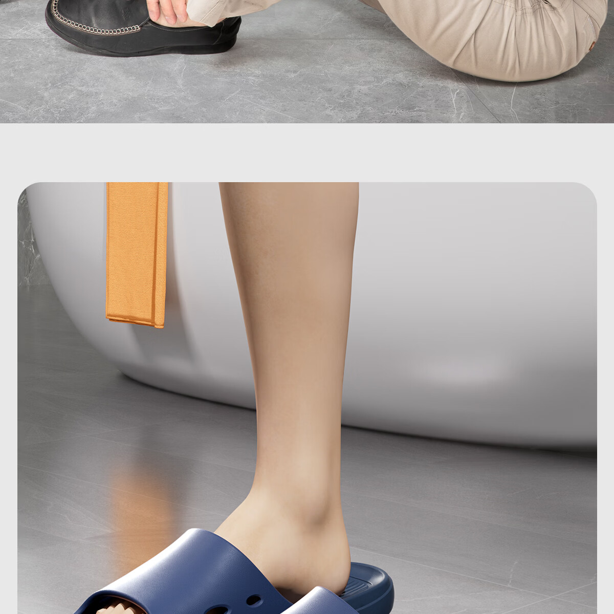 TZLDN Women's Non-Slip Slippers, Men's Anti-Fall Sandals for Elderly, Girls, Children, Students, All-Season Home Bathroom Slippers for Wome 4