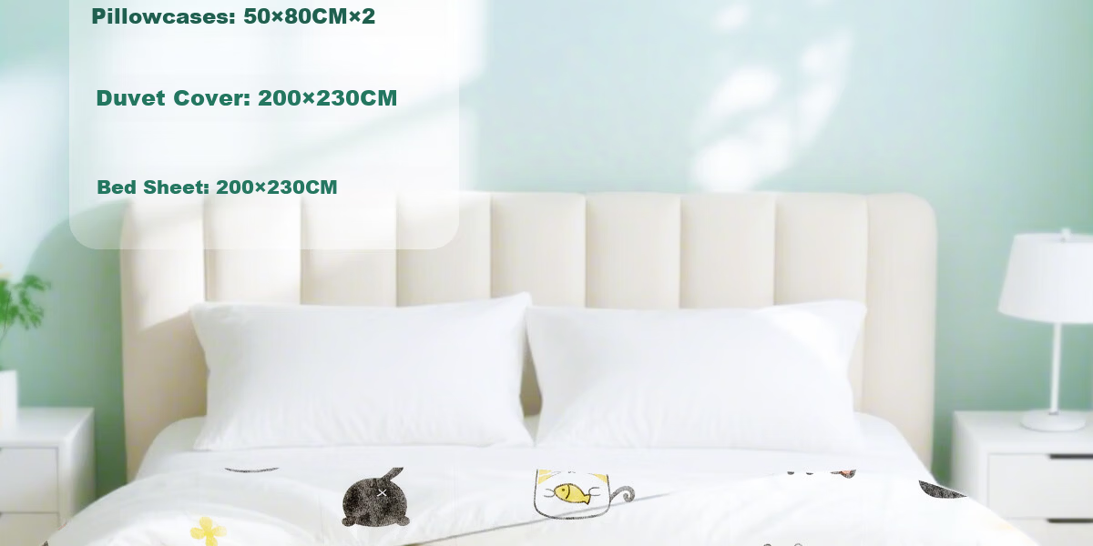 Ankexin Disposable Bedding Four-Piece Set Cartoon Travel Hotel Portable Thickened Tear-Resistant Double Bedding Set 7
