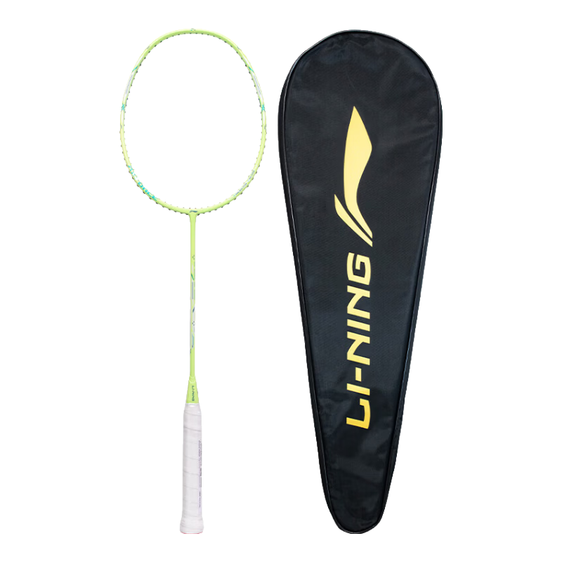 Li-Ning Badminton Racket, New Color Thunder Gun, Fairy Fruit Green, 5U Unstrung Racket, AYPU041-5