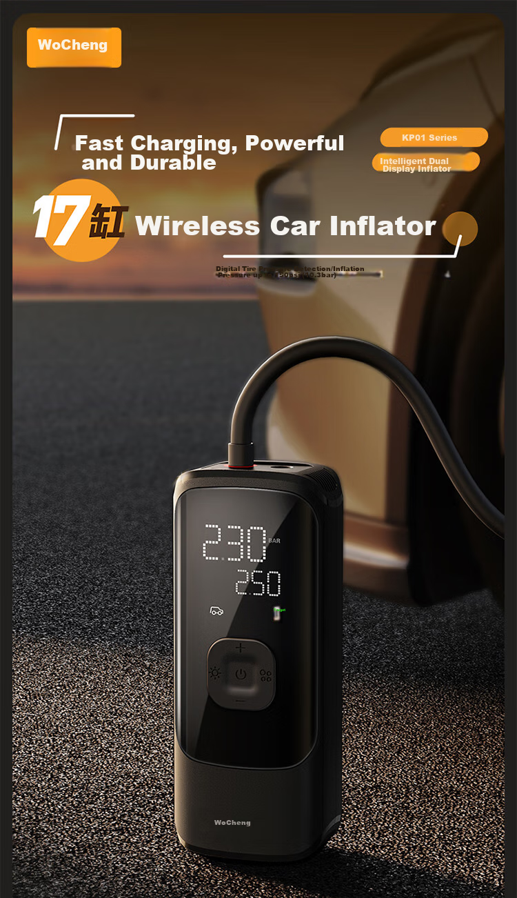 NEWO Car Air Pump, Tire Inflator for Vehicles, Bicycle And Electric Bike, Portable Wireless Pressure Gauge, Lixiang I9 6