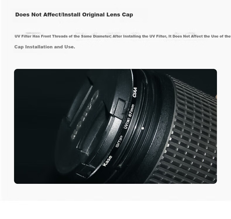 Kase SMP Second Generation UV Filter, 49mm, Double-Sided Multi-Layer Coated, No Vignetting, DSLR Lens Protector, Ultra-Thin High-Definition High-Light Transmittance Anti-Fouling Filter for Canon Nikon Cameras 13