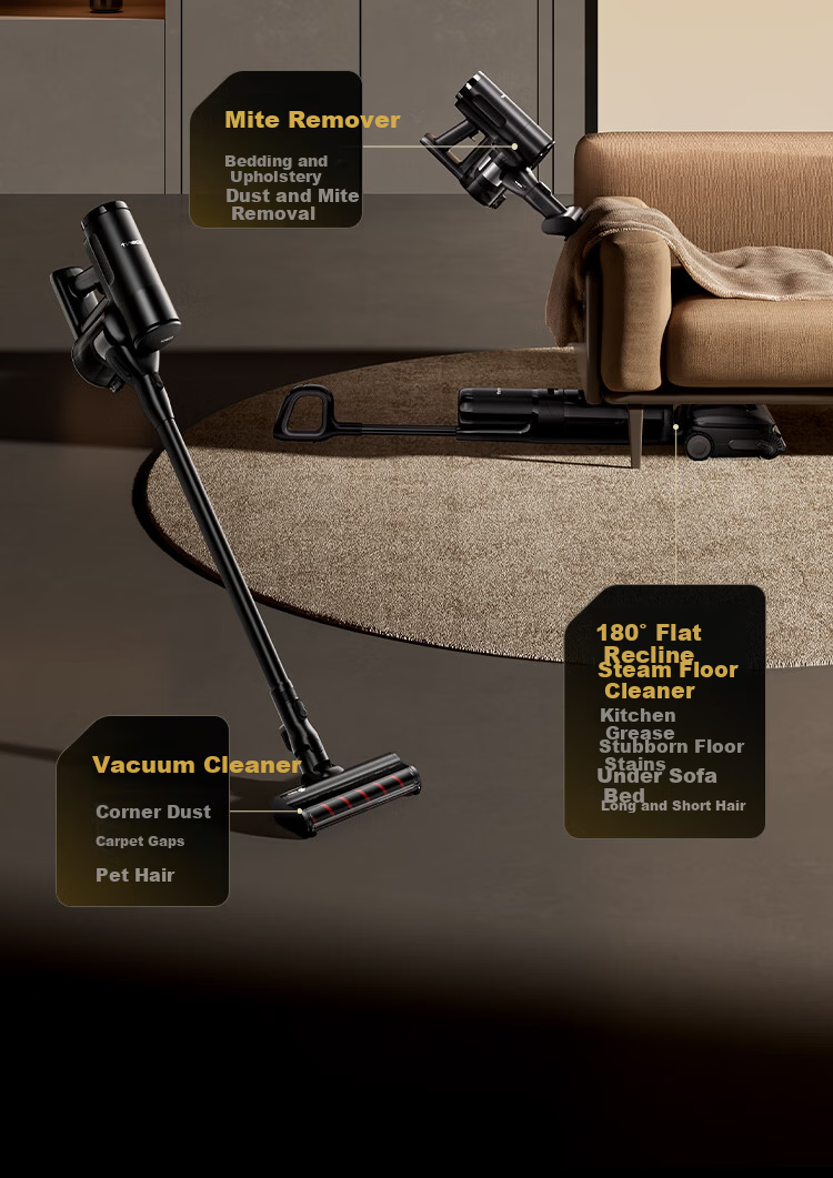 TINECO Steam Multi-Function Version [160°C Steam Cleaning, 1 Machine 5 Uses AI Assistance] Steam Home Floor Cleaner, All-In Mop And Vacuum Robot 3