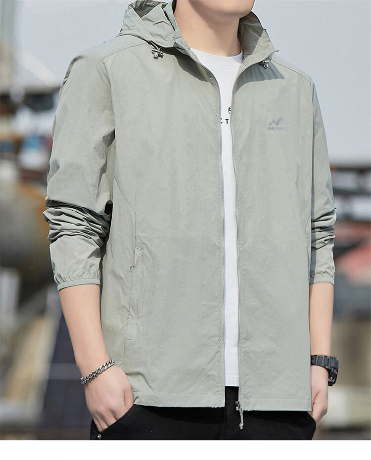 MARK FAIRWHALE Ice Silk Sun Protection Clothing for Men, Summer UV-Resistant UPF50+, Lightweight Outdoor Fishing Jacket for Me 18