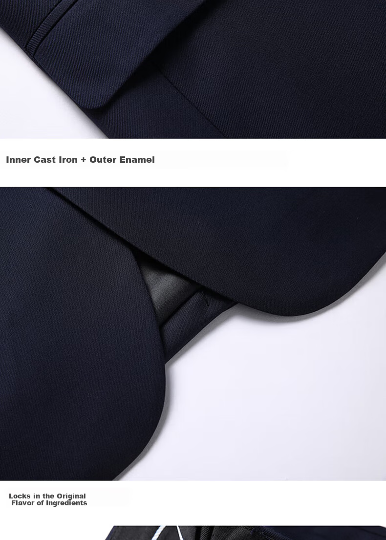 ROMON Men's Slim Fit Business Suit Groom Wedding Tuxedo Black 2XL 22
