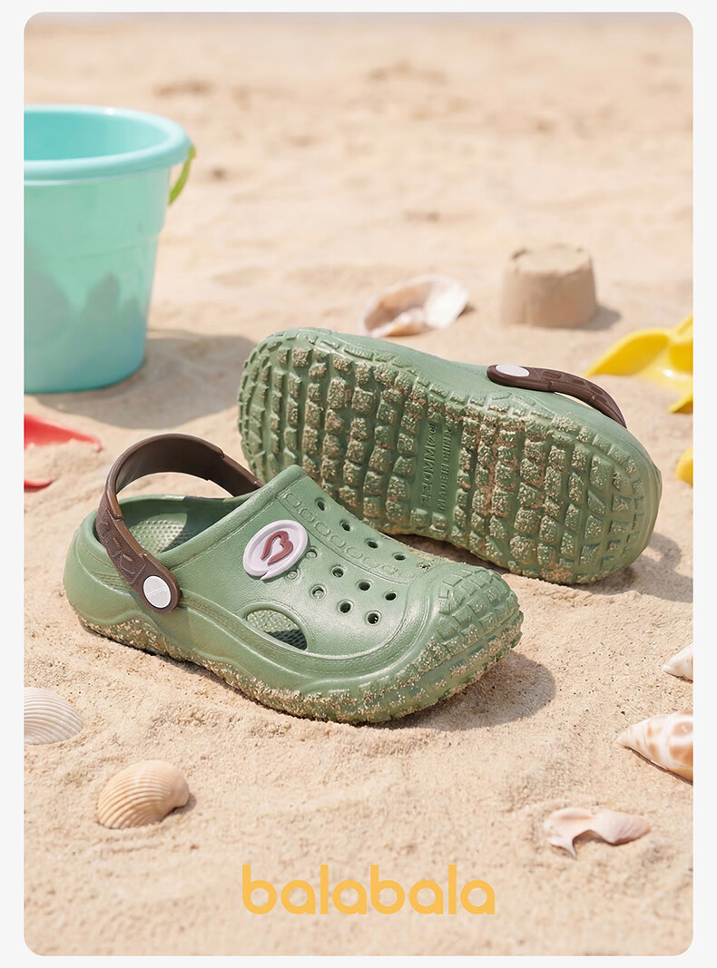 BALABALA Boys' Summer Breathable Closed-Toe Outdoor Lightweight Kids' Sandals Girls' Beach Shoes Children Youth Slippers 15