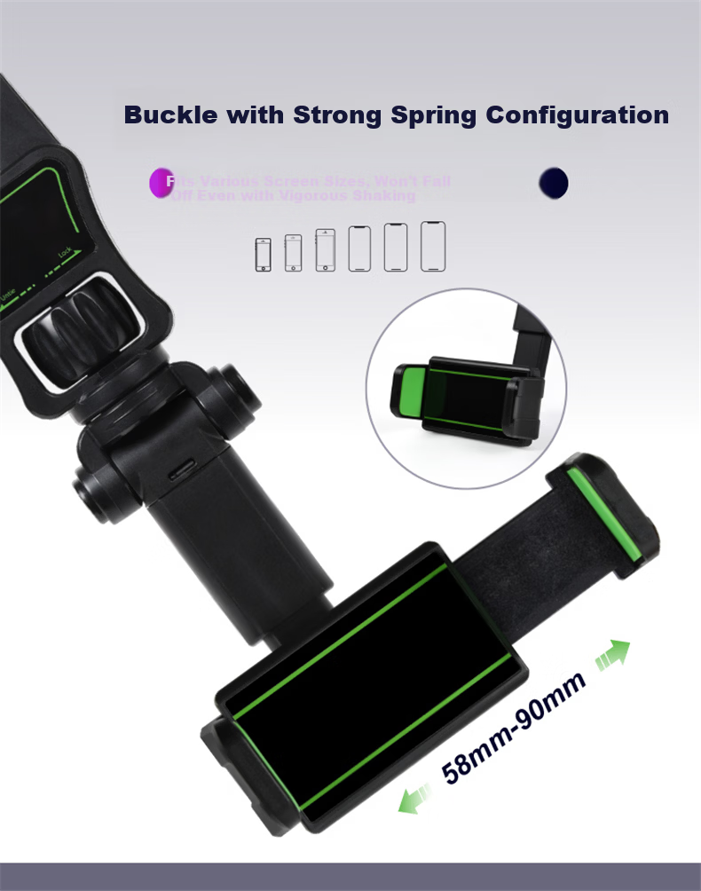 Digalun Car Phone Holder Rearview Mirror Mount Navigation Clip Compatible with Xiaomi Apple Huawei Oppo 7