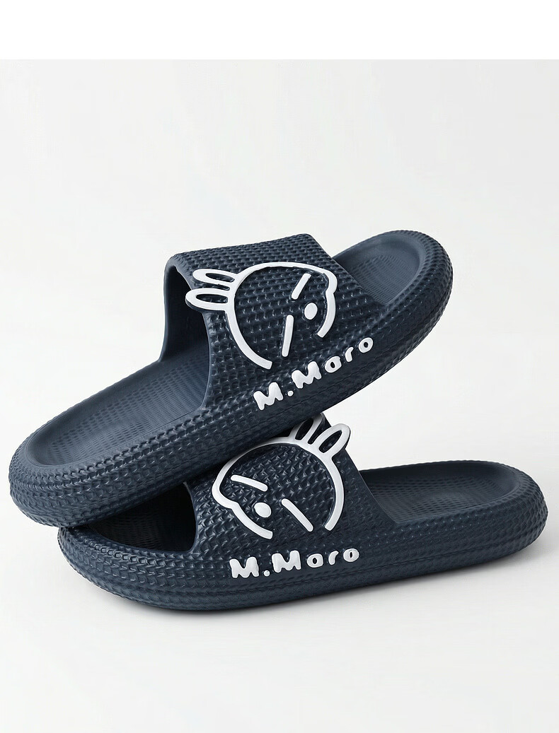 MashiMaro EVA Cartoon Couple Home Bathroom Shower Slippers Unisex Sandals 13