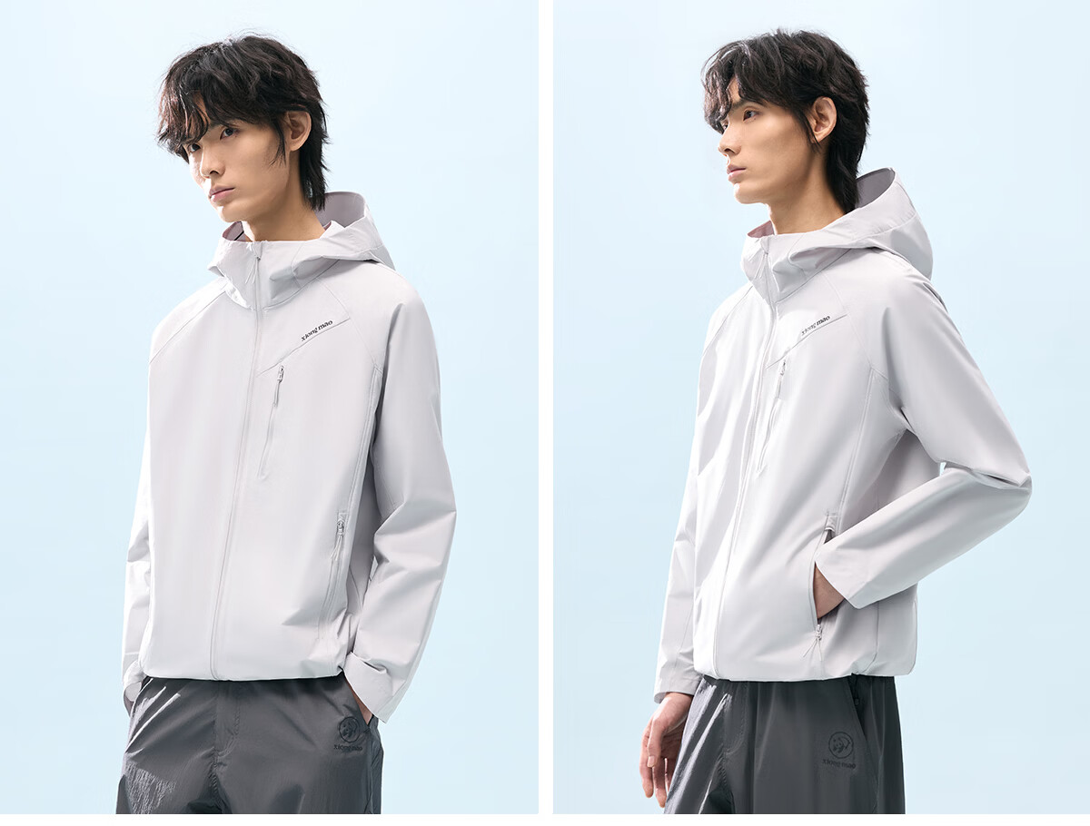 Xiongmao Liu Yifei Same Style [Wanye Soft] Hooded Soft Shell Jacket, Water-Repellent, Windproof, Slim-Fit Coat for Women 1176 41