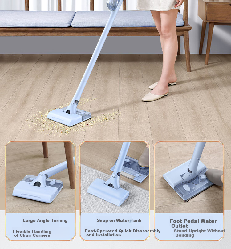 Haier Wireless Cordless Vacuum Cleaner with Mopping Function, Lightweight Portable Pet Hair Remover for Home and Car, High Power Strong Suction Wet and Dry Multi-Use Handheld Vacuum HZG-Y2A Group Purc 3