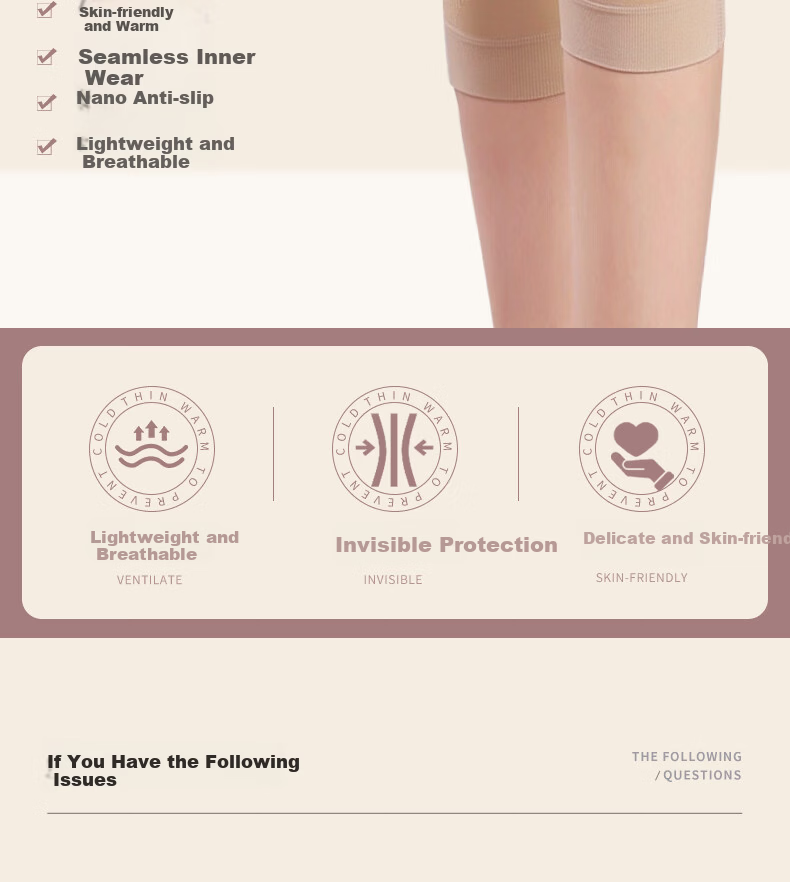DISHU Women's Knee Brace for Arthritis Warmth Old Cold Leg Support Meniscus Ligament Patella Injury Medical Knee Support Sleeve 2