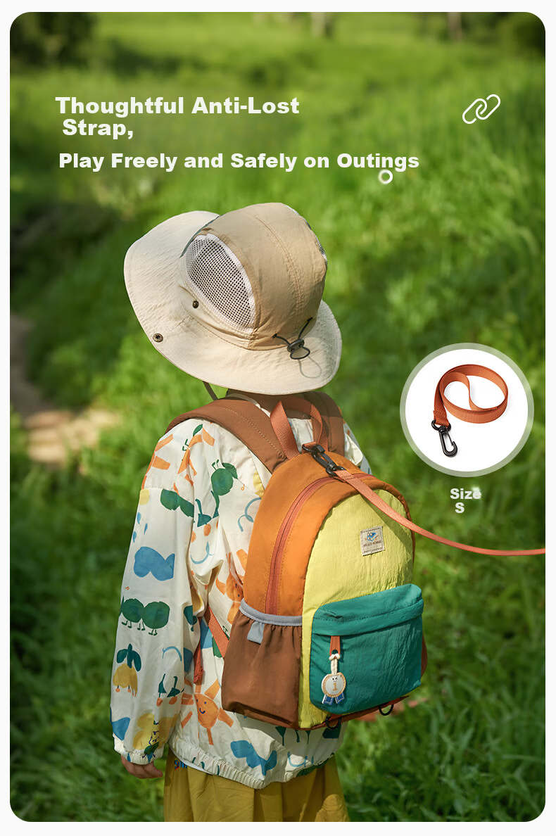 MR.ACE HOMME KIDS Outdoor Lightweight Travel Backpack Kindergarten Primary School 2026 New Melon Oolong S Size School Bag Backpack 3