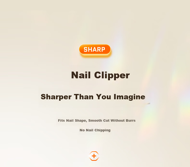 Sude Nail Clipper Anti-Splash Single Nail Scissors Home Small Portable High-End Flat Nail Clippers Nail File Set 6