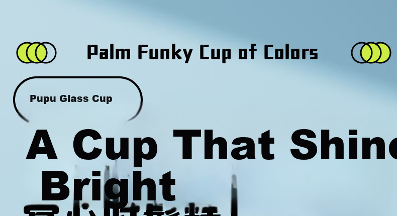 BABLOV Huaban Sen Glass Cup 500ml Water Bottle Female Student Straw Cup High Borosilicate Tea Water Separation Heat Resistant Cup 1