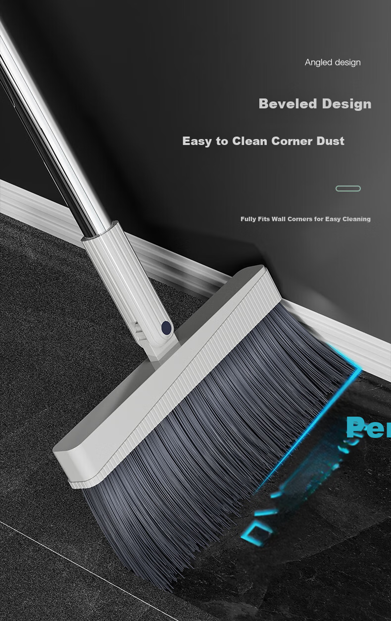 Baijia Haoshi Broom and Dustpan Set Household Broom Water Scraper Non-Stick Hair Dustpan Floor Cleaning Tool Brush 4
