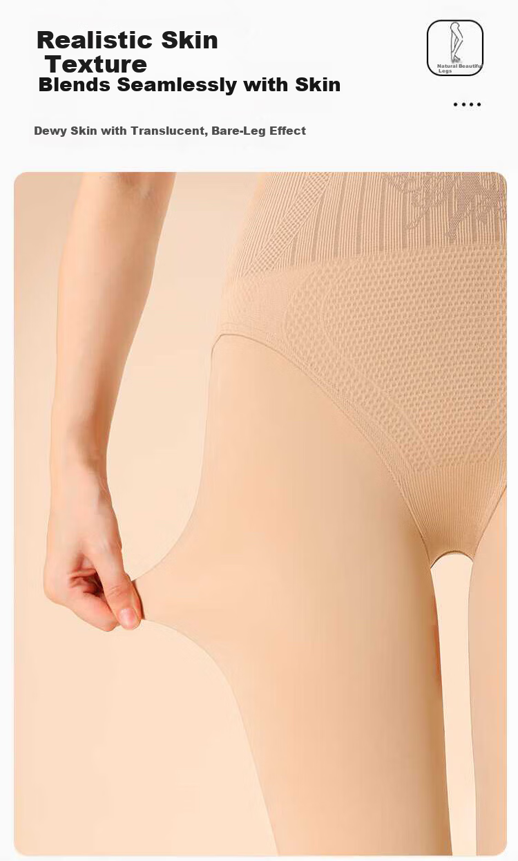 Zaisuo 300g Light Leg Magic Base Pants Tights for Women Autumn Winter Thickened Fleece High Waist Slimming Footed Glossy Socks 7