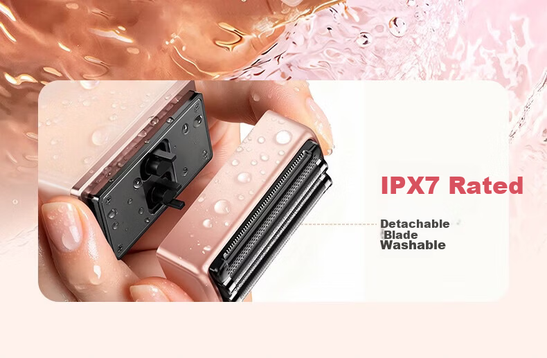 VTT Electric Hair Removal Shaver Reciprocating 3-Head Air9 Clean Shave Smart Mini Portable Epilator for Home Full Body Lips Armpits Legs Private Wet Hair Removal Gift for Men and Women 26