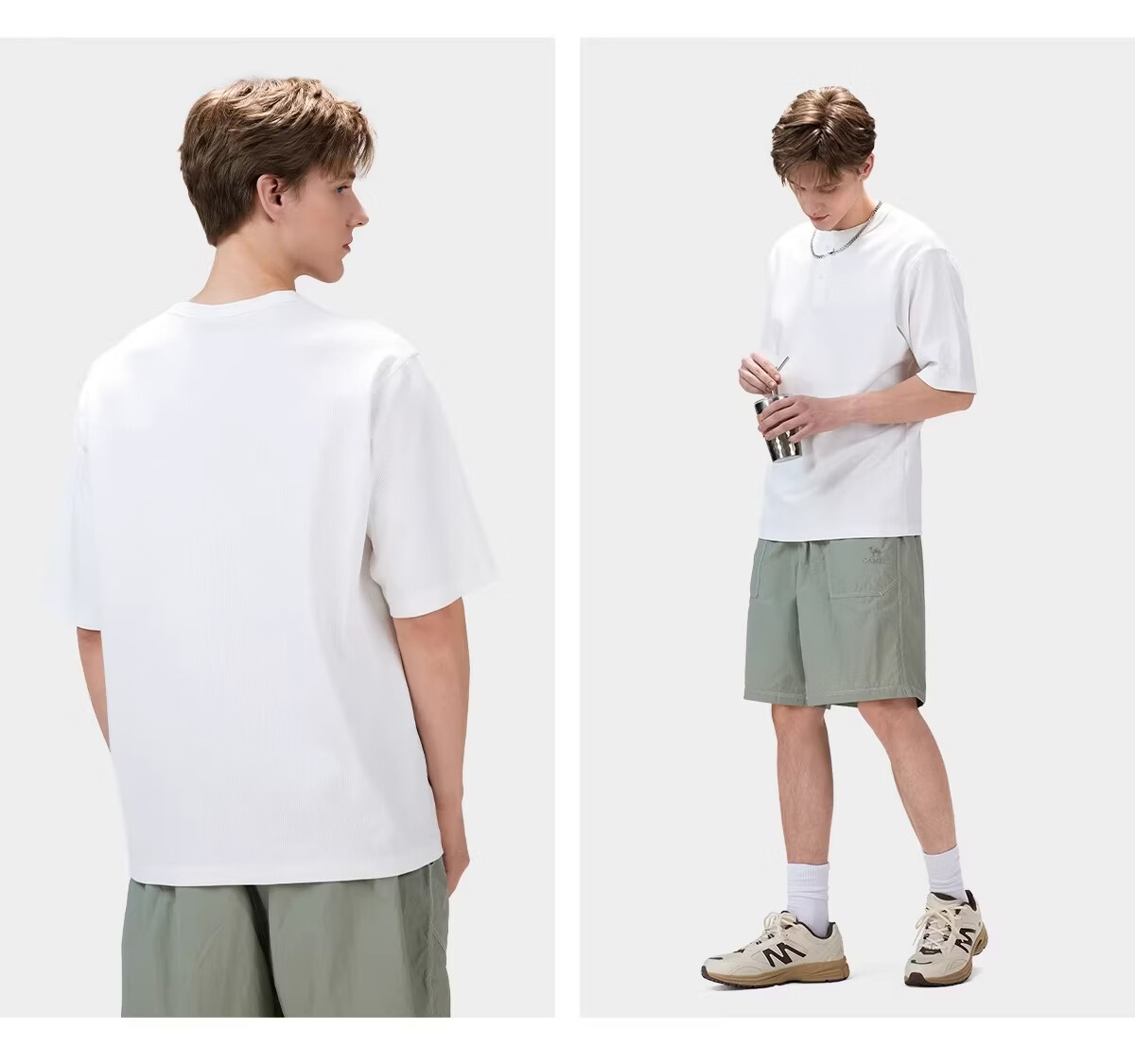 CAMEL [Youkesi] Outdoor Men's T-Shirt 26 Spring Summer Short Sleeve Cotton Breathable Stretch Hiking Mountaineering Sports Top 9173 20