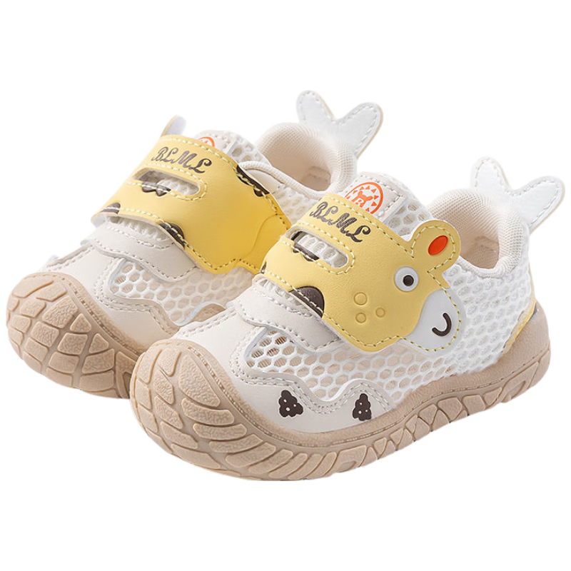 ThomBaker Baby Toddler Walking Shoes Summer Mesh Soft Sole Breathable Functional Shoes Kids Boys Girls Cartoon Shoes Green Deer Size 15
