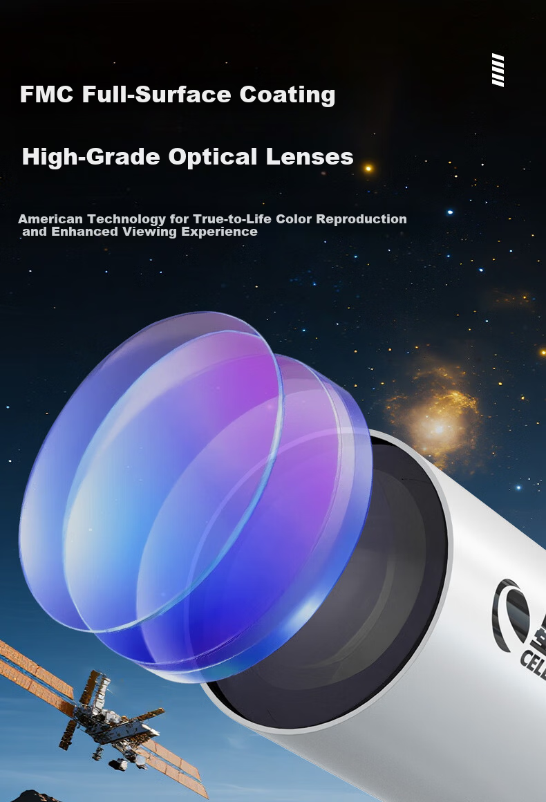 Celestron StarBright 80 Telescope with Screen High-Power HD Moon and Sky Viewing Astronomical Telescope Educational Gift for Students Birthday Holiday 20