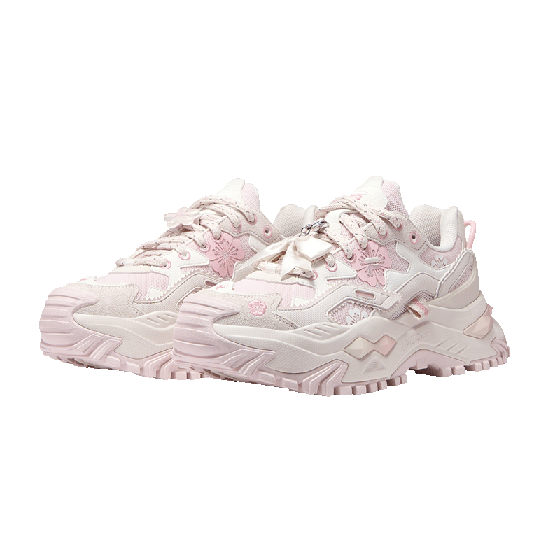 FILAFUSION Fila Trendy Hard Candy Garden Bloom Dad Shoes 26 Summer New Thick Sole Height Increasing Casual Shoes