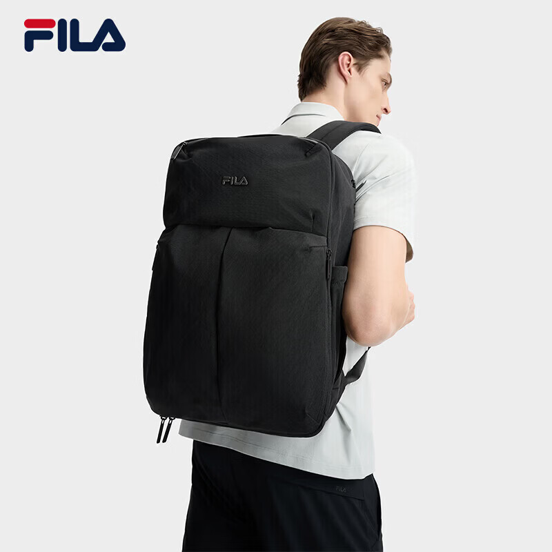 FILA Official Men's Backpack 2026 Summer Casual School Bag Dual-Shoulder Business Commuter Laptop Bag