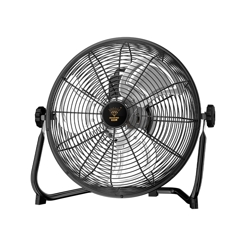 DIAMOND 20-inch Black Industrial Floor Fan High Power Three-Speed Commercial Desktop Home Use Strong Wind