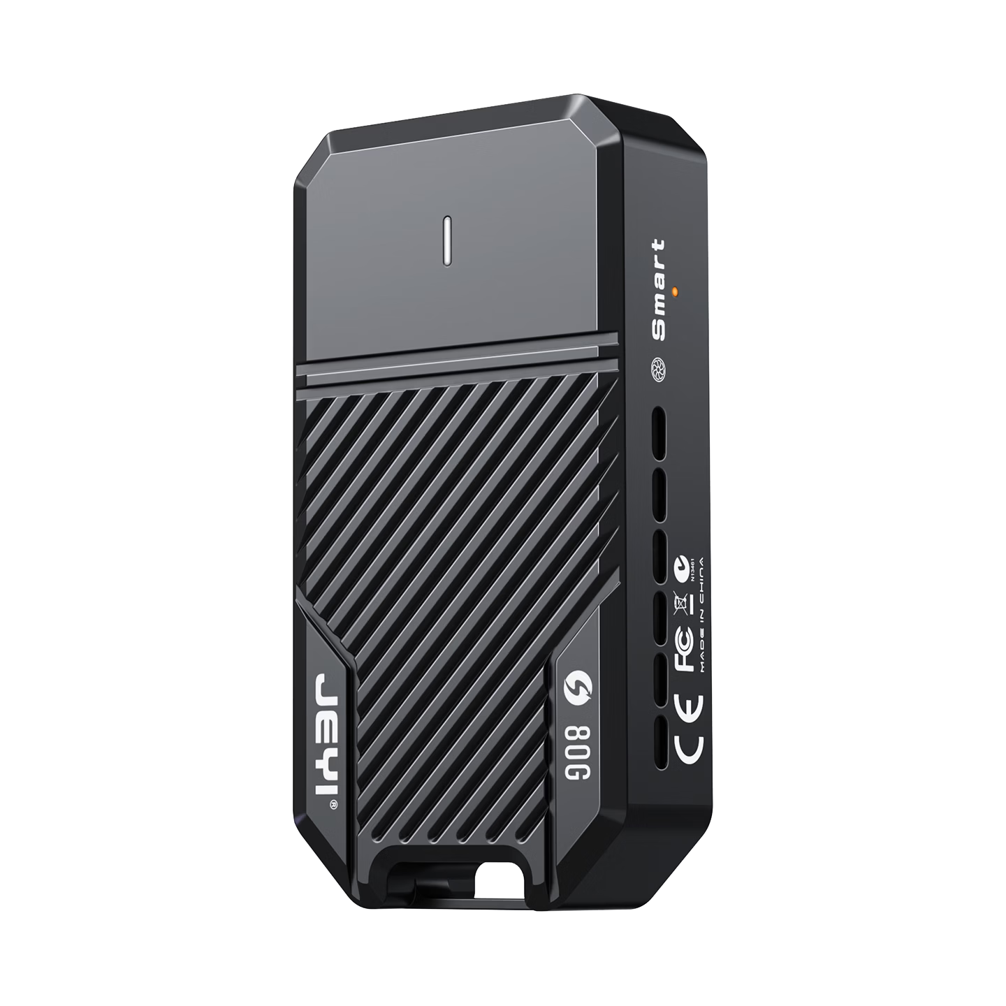 JEYI M.2 NVMe Portable SSD Enclosure Compatible with Thunderbolt 5/4/USB4 for Mac mini/Studio Computer Expansion SSD with Turbo Fan Cooling