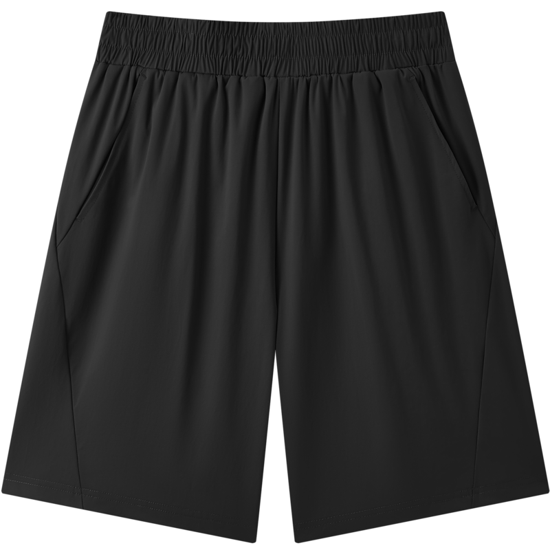 Gxgjeans Men's Simple Solid Loose Fit Sports Straight Casual Shorts Black 175/L Summer 2026 New
