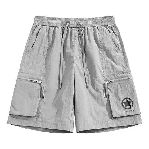 JEEP SPIRIT Men's American Style Casual Work Shorts Summer Loose Slim Outdoor Youth Plus Size Knee-Length Pants