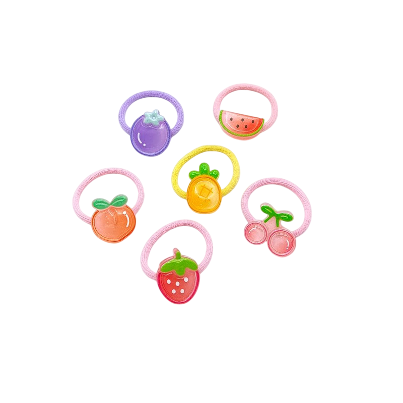 BAISHANGYITE Kids Cartoon High Elastic Hair Ties Soft Hair Bands for Girls Cute Hair Accessories