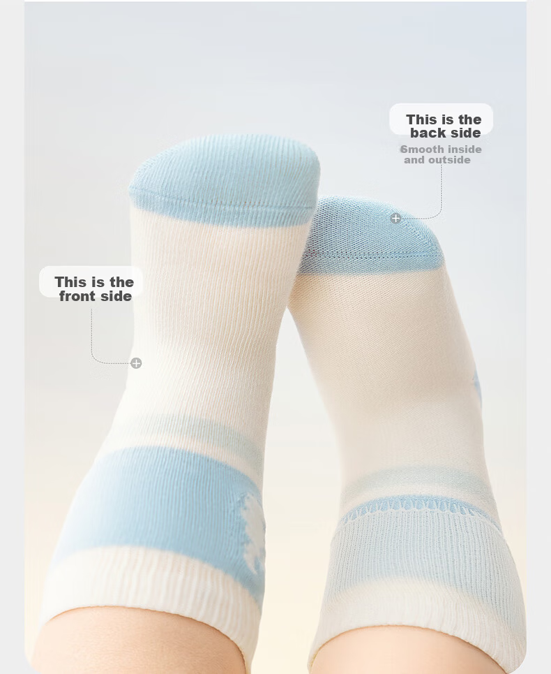 Babycare Children's Socks Autumn Winter Thickened Cotton Floor Socks Baby Socks Newborn Socks Brown Bear Dream 3 Pairs S 9