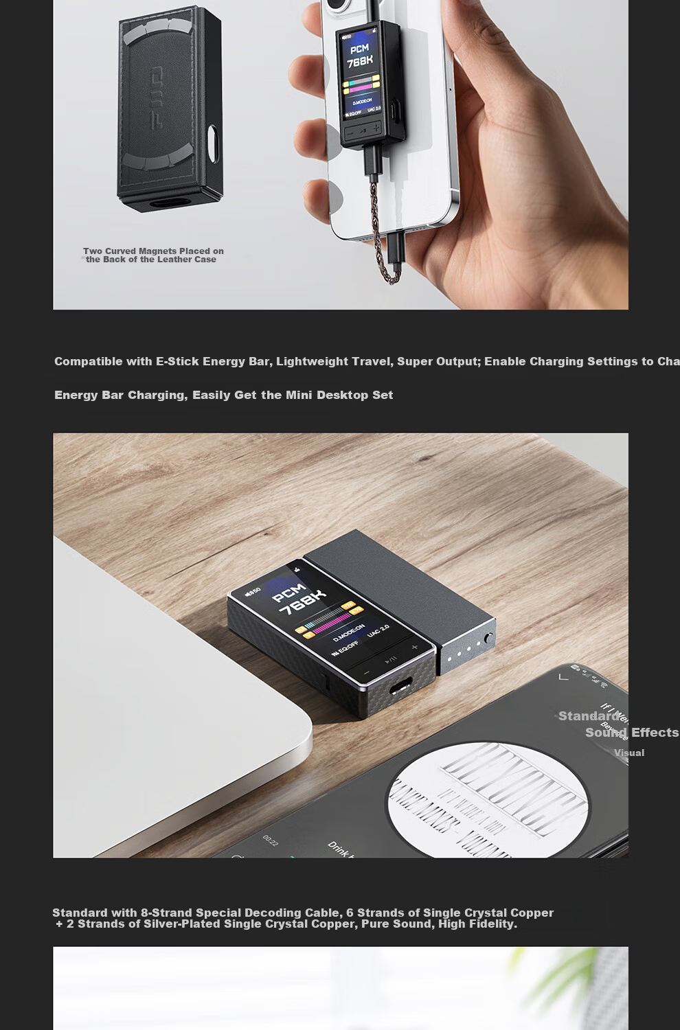 FiiO QX13 Portable HiFi Android Apple DSD Hardware Decoding Mobile Tablet Headphone Amplifier Sound Card Black (Carbon Fiber Edition) 15