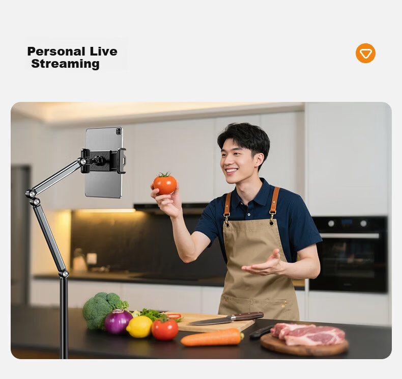 Kewo [Upgraded Thickened] Lazy Tablet Floor Stand Phone Holder Multifunctional Live Streaming Adjustable Telescopic Lazy Stand Bedside Video Watching Universal 15