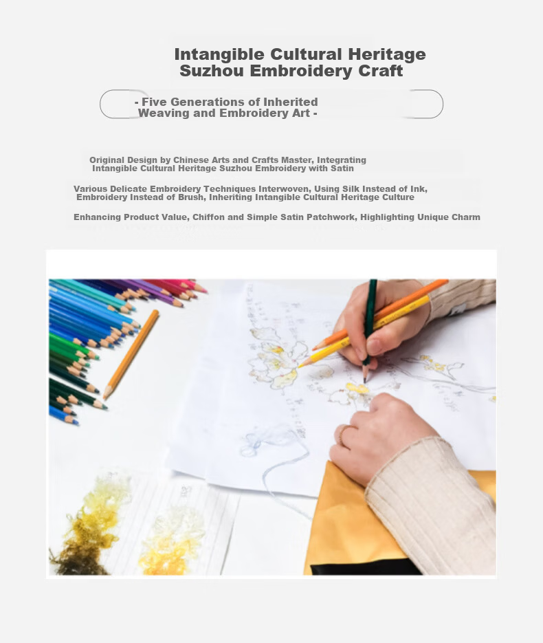 Embroiderer Silk Mulberry Silk Genuine Silk Su Embroidery Scarf Gift Box High-End Women's Shawl Scarf Birthday Gift for Elders and Mom 4