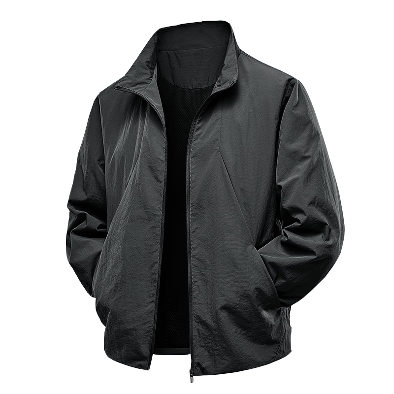 JEEP SPIRIT 2025 Autumn New Durable Casual Versatile Stand Collar Jacket 8988 Black 4XL