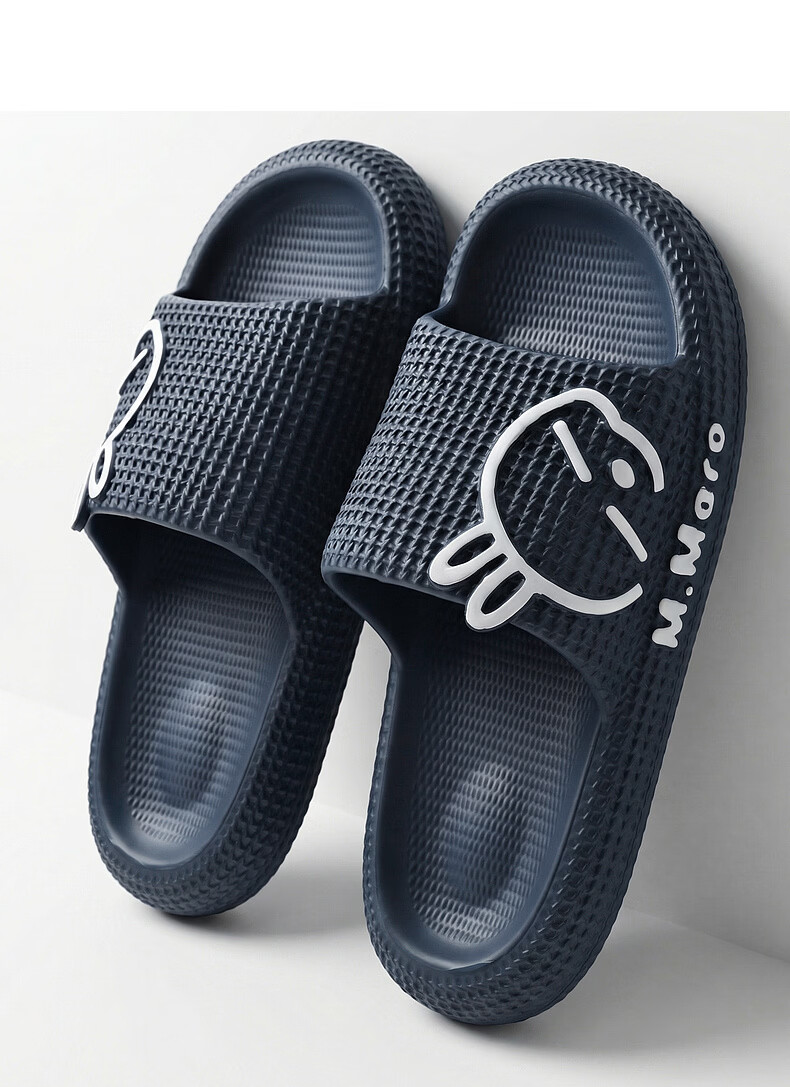 MashiMaro EVA Cartoon Couple Home Bathroom Shower Slippers Unisex Sandals 14