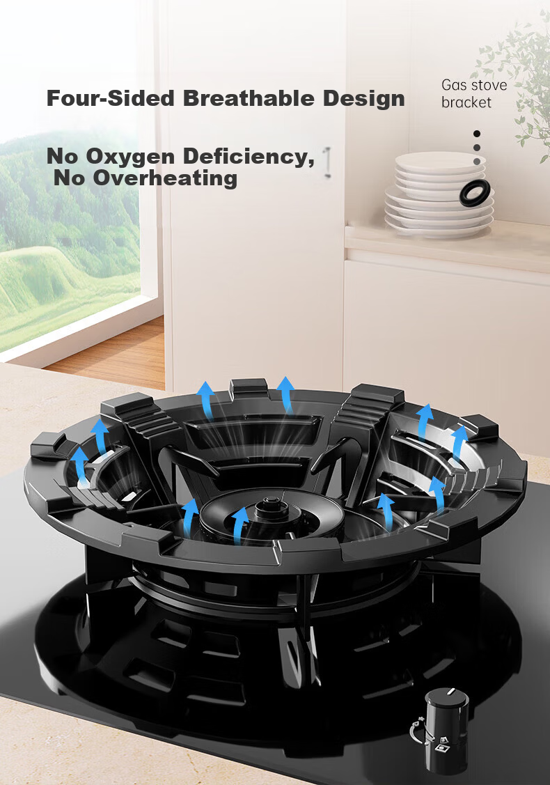 Muhouyingxiong Gas Stove Support Bracket, Thickened Anti-Slip Stand, Stove Base, Thickened Cast Iron Pot Rack, Wok Stand, Non-Slip Support, Universal Model 6
