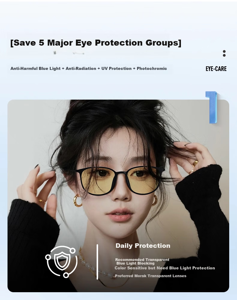 Morak Honeycomb Photochromic Protective Glasses Post-Femtosecond Surgery Sunglasses Women Blue Light Blocking Radiation UV Protection Goggles Men 14