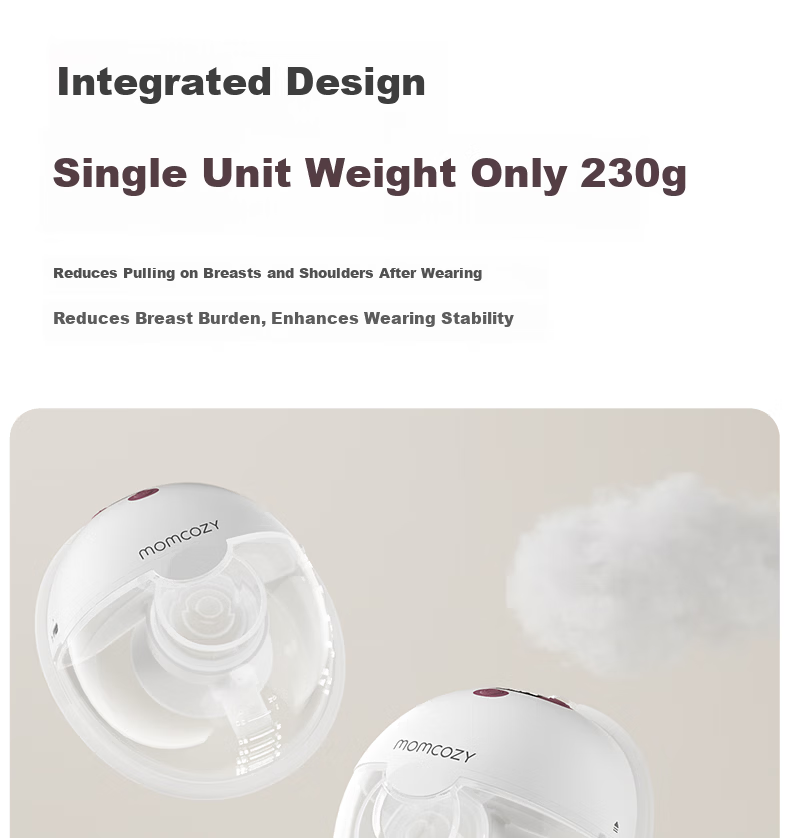 Momcozy M5 Double Electric Breast Pump Hands-Free Silent Wearable Automatic Milk Collector Bionic Suction 12