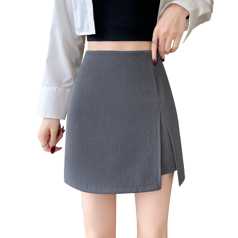 Langsha A-Line High-Waist Slim Fit Hip Skirt Women's Spring Summer 2026 Sexy Split Suit Short Skirt