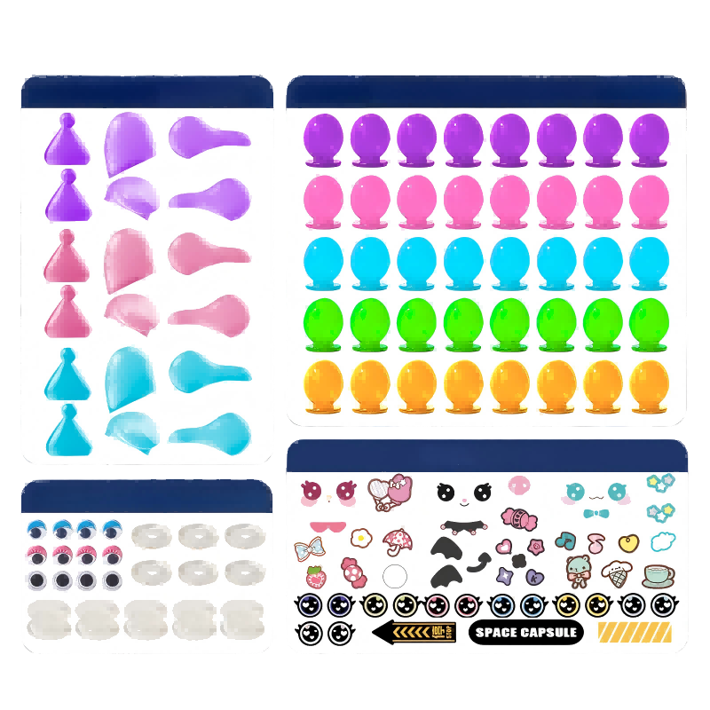 Qinbabe Bobo Fun Exclusive Bobo Ball Accessory Pack 129 Pieces with 40 Bobo Balls (Machine Not Included)