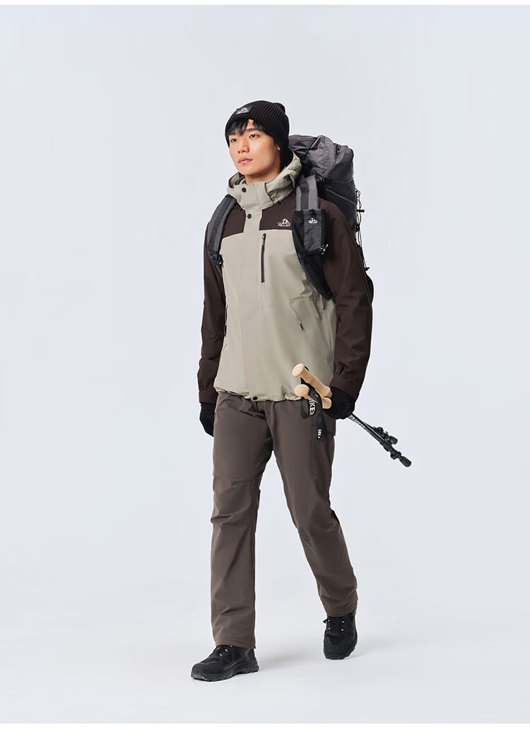 Pelliot Mountain Classic 3.0 3-in-1 Waterproof Jacket Spring Autumn Unisex Warm Coat 125301055 Purple L 21